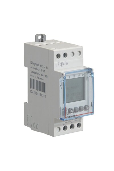 Legrand Haftalık Dijital Zaman Saati 1çıkışlı 16a 230v 2modül 50/60hz