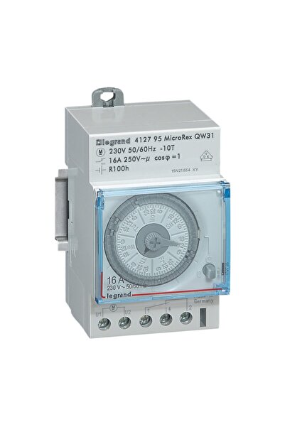 Legrand Yatay Analog Kadranlı Haftalık Zaman Saati 100 Saat Rezervli 16a 250v