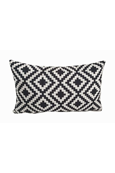 Alkan Homes Rectangular Zigzag Pattern Digital Printed Throw Pillow Cover