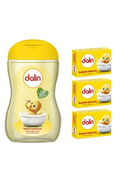 Dalin Baby Shampoo 200 Ml + Baby Soap Classic 3x100gr