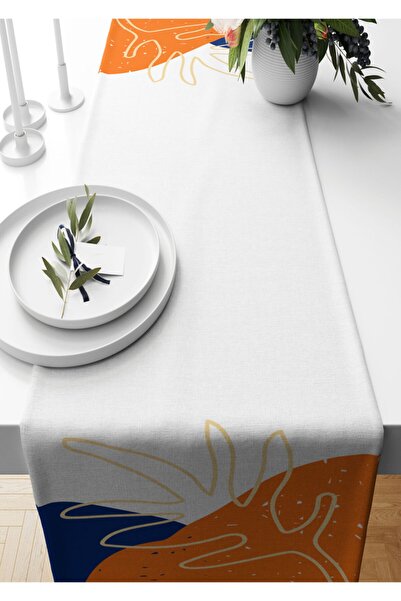 Pilloveland Runner 40*140 Cm panama Desenli Süet Dokuma