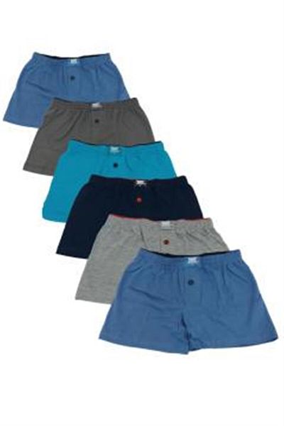 Tutku Slip boxer cu talie prosop pentru băiat, pachet de 6 bumbac colorat – 00139