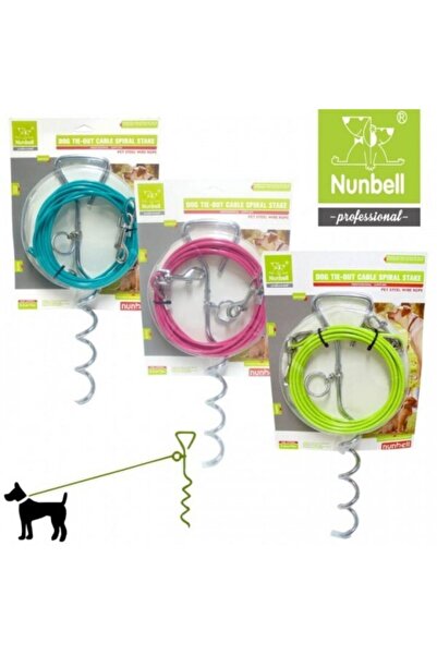 Nunbell Köpek Bahçe Bağlama Burgu Halat 5mt