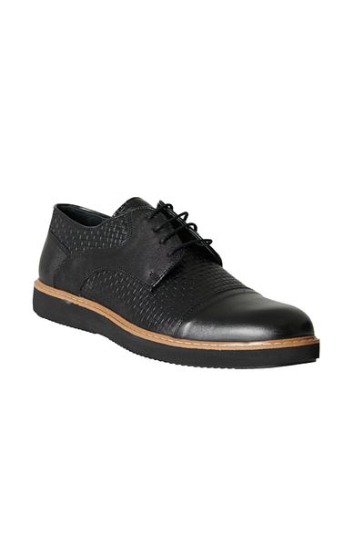 ALTINYILDIZ CLASSICS Ανδρικά μαύρα casual άνετα δερμάτινα παπούτσια