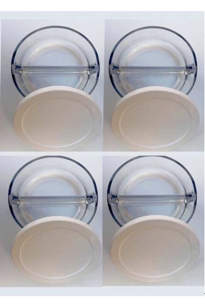 Paşabahçe Polar Two Compartment Storage Container - 4 Pieces Mg-550683-4