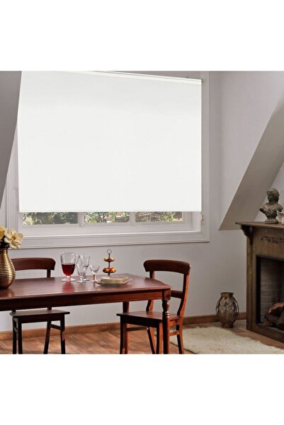 Harput Tekstil Kırık Beyaz Blackout Karartma Işık Geçirmeyen Stor Perde (Düz ...