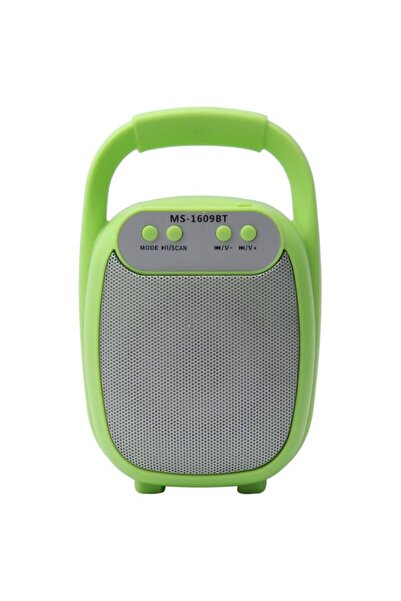 sonx Ms-1609bt Mobil Multimedya Hoparlörü Bluetooth Ve Fm Radyolu Yeşil