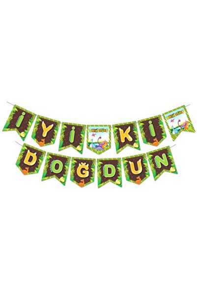 Partimarka حفلة عيد ميلاد سعيد على شكل ديناصور