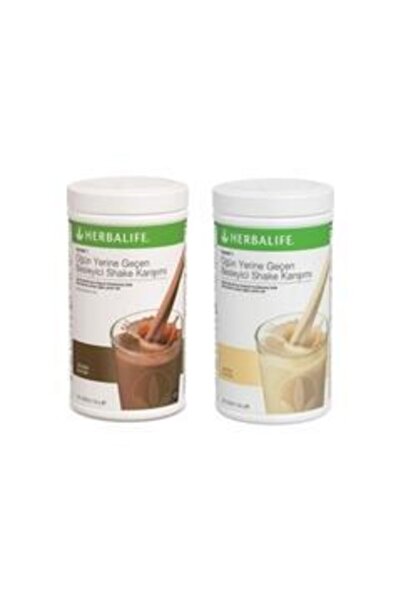 Herbalife Shake Karışımı 1 Adet Çikolata + 1 Adet Vanilya Shake 550 gr
