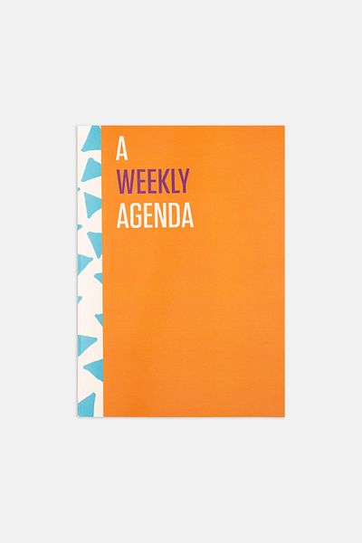 PK Design Contrasting Set Weekly Agenda: Orange