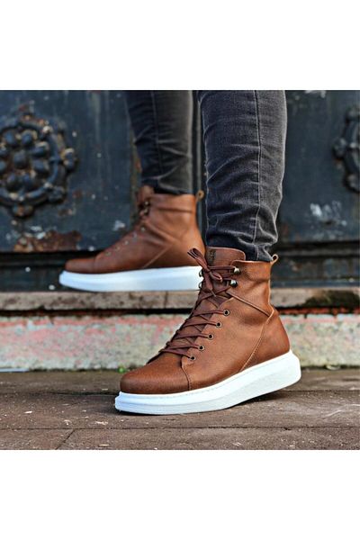 Knack Tan B-080 High Sole Shoes