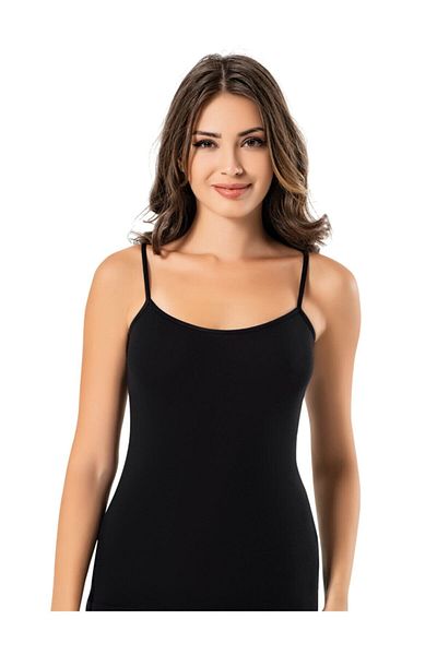 Şahinler 6 Pieces Black Modal Women's Athlete with String Straps - Mb1037