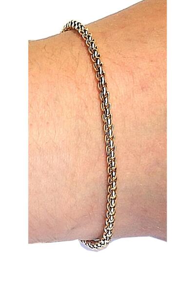 X-Lady Accessories Altın Kaplama Arnavut Zincir Bileklik