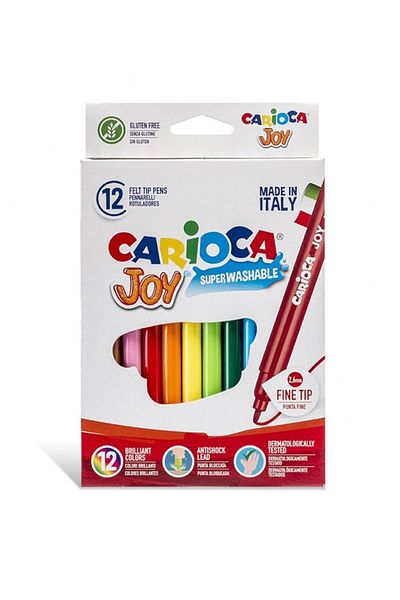 CARIOCA Joy Super Washable Felt Tip Crayons Pack of 12