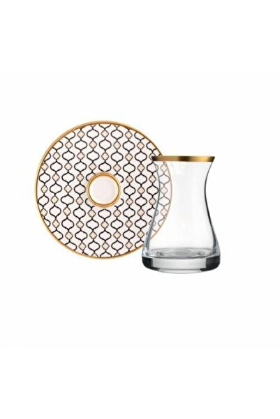 Glazze مون علاء طقم شاي 12 قطعة لـ 6 أشخاص