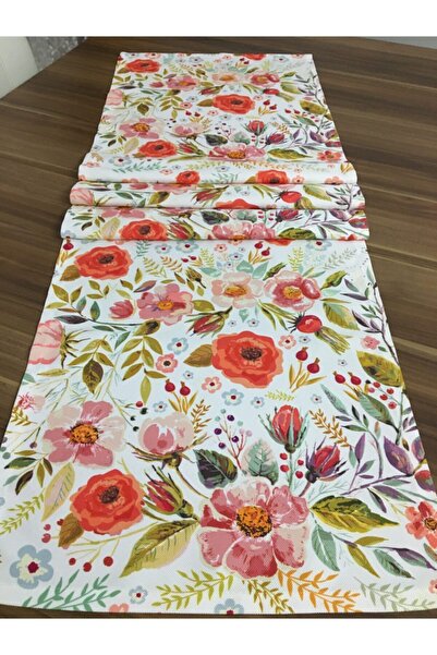 MER HOME Τραπέζι Runner με μοτίβο λουλουδιών (43X150)