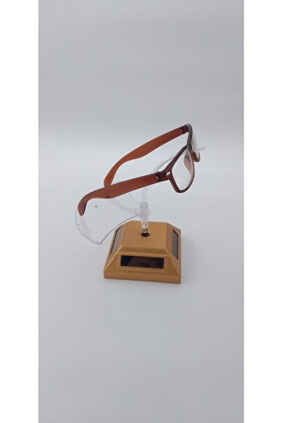 STAND MARKET حامل نظارات دوار يعمل بالطاقة الشمسية ذهبي