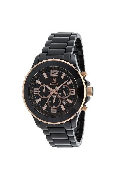 Momentus Men's Black Ceramic Sapphire Glass Wristwatch Tm193c-04cr