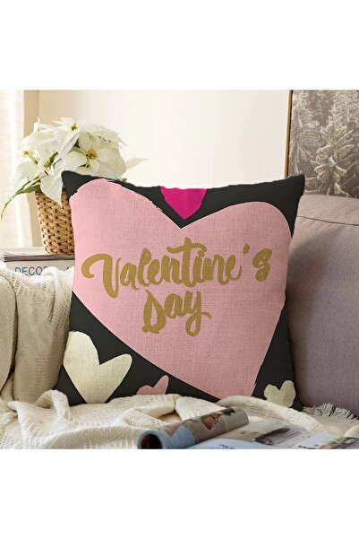 Realhomes غطاء وسادة مطبوع رقميًا بتصميم مخصص لعيد الحب على الوجهين من راشيل