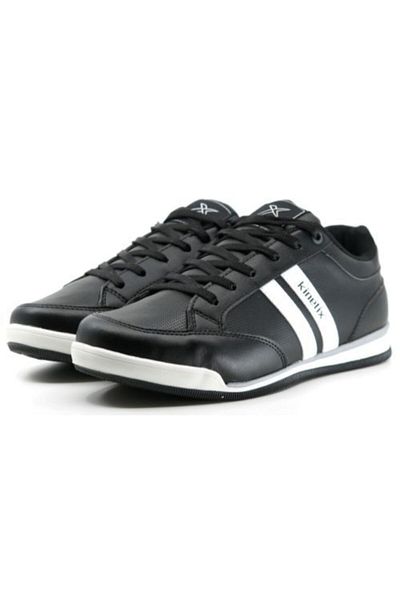 Kinetix Men's Black Wonder Leather Shoes