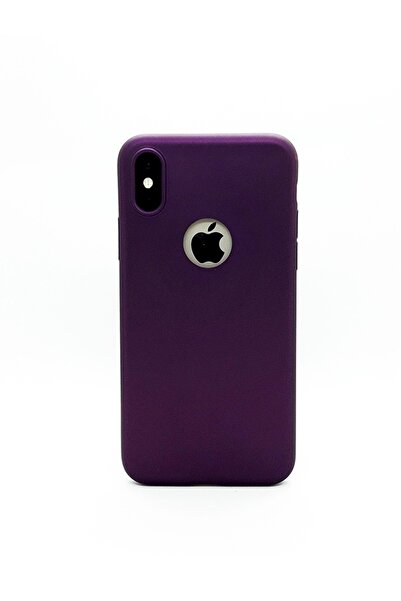 Molly Iphone X/xs Patlıcan Moru Mat Silikon Kılıf