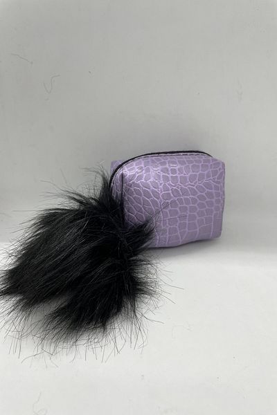 MENİSE Purple Pompom Coin Holder