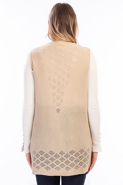 IŞILDA Women's Beige Vest