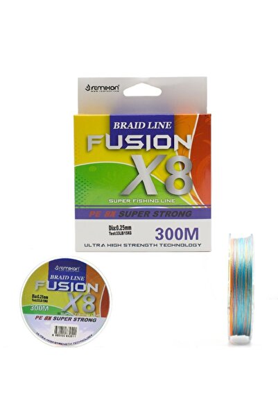 Remixon Fusion X8 300m Multi Color Rope Fishing Line - 0,20 Mm