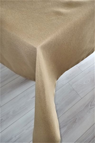 eno concept Linen Textured Open Mustard Tablecloth