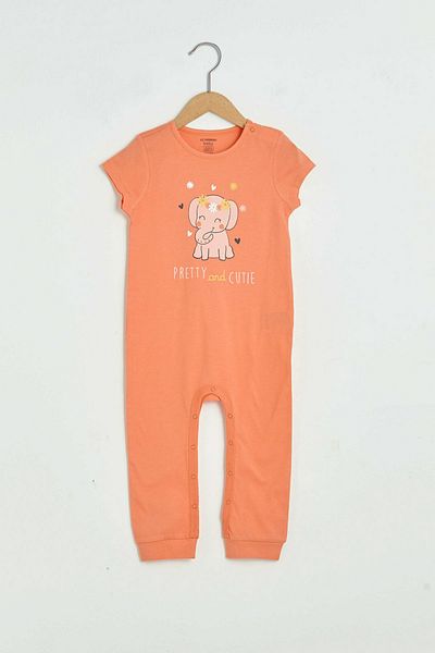 LC Waikiki Baby Girl Coral Jsf Jumpsuit