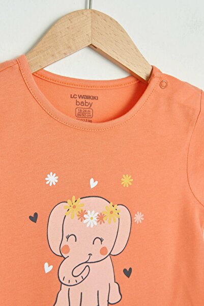 LC Waikiki Baby Girl Coral Jsf Jumpsuit