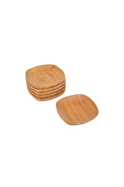 Bambum Silva - 6-Piece Square Tea Plate