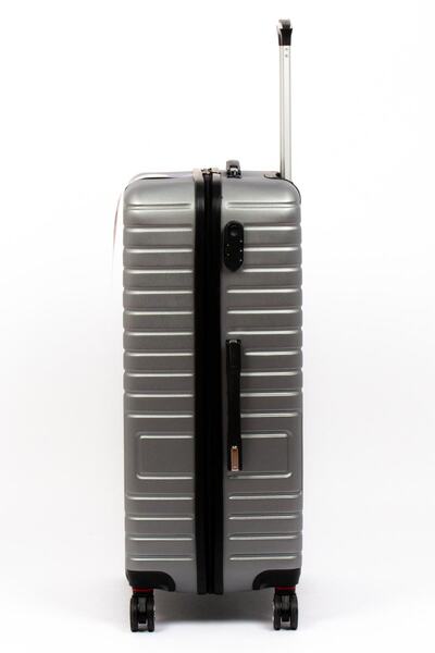 Travel POLO A1004 Abs 3'lü Valiz Seti Gri