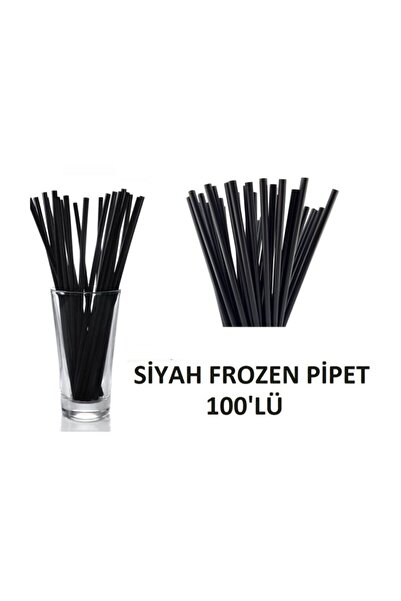 Pipet Frozen siyah Pipet( KÖRÜKSÜZ JELATİNSİZ ) 100'lü paket