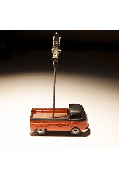 Cararama Kırmızı Diecast Model Arabalı Kağıt Not Kart ve Kartvizit Tutucu, 1/72 Ölçekli