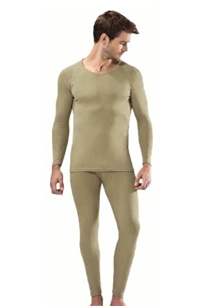 KOTA طقم رجالي كاكي مكون من قطعتين 2013-14 بأكمام طويلة حرارية