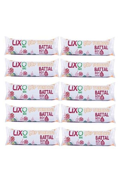 LİXO ÇÖP POŞETLERİ King Size Garbage Bag Set of 10