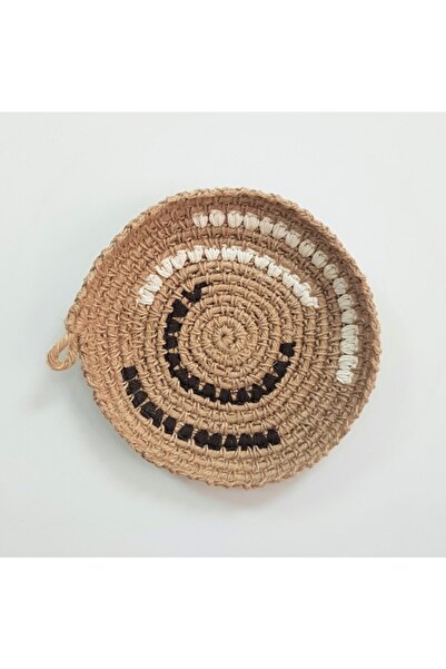 Limenis Afrika Etnik Dörtlü Hasır Tabak Seti Bohem Afrikan Sepeti Duvar Dekoru