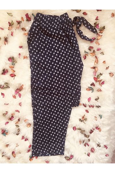 Altınay Luxury Large Size Viscose Summer Pajama Bottoms with Pockets Ze17