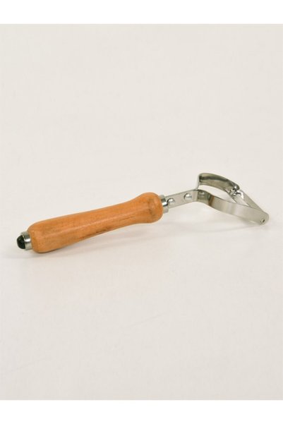 Adil Baba Practical Wooden Handle Metal Julienne Vegetable & Fruit Peeler