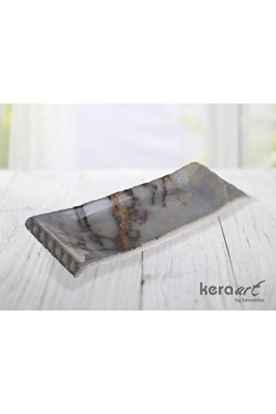 Keramika Double 33 cm Selen Boat Marble Pattern