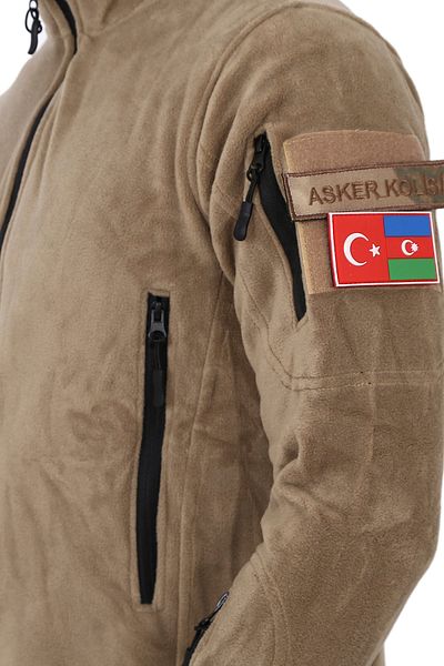 Asker Marketi Beige Tactical Fleece Cardigan - Military Outdoor Fleece