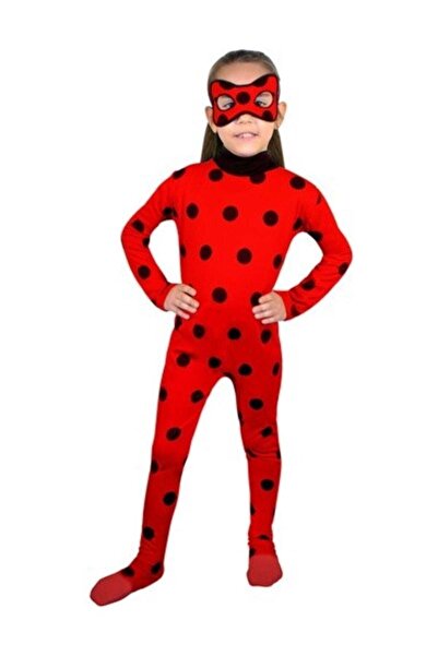 MEGA Lady Bug Mucize Uğur Böceği Kostümü Orjinal (7-9) /