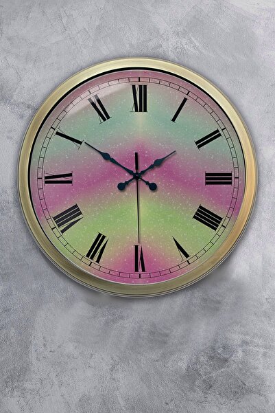 Platin Saat ساعة حائط هدية معدنية عتيقة مقاس 40 سم