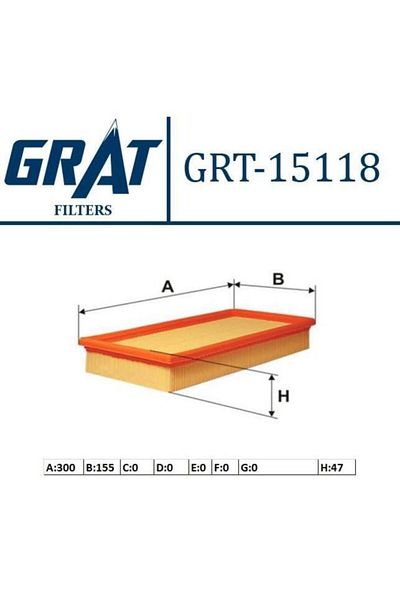 GRAT Air Filter Compatible for Vw Polo, Seat Ibiza and Skoda Fabia - 02-08 Model