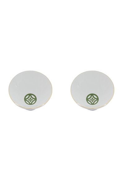 Porland Morocco Pattern Green Deep Plate 20cm Set of 2