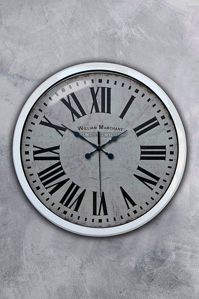 Kasva Concept Gift 40 cm White Metal 2021 Fashion Wall Clock