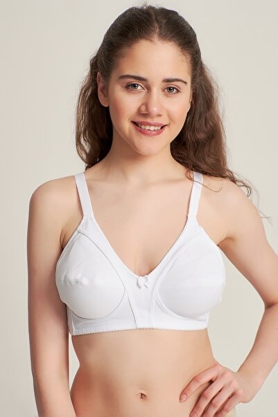 NBB Sutien alb pentru femei, fără burete, modelator și minimizator 30650