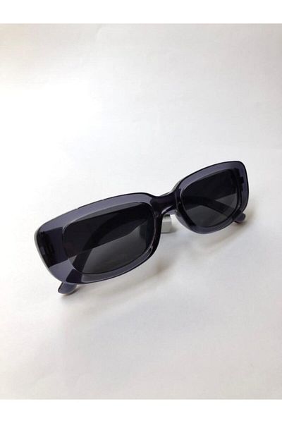 Makro Optik Unisex Smoked Rectangle Vintage Retro Sunglasses