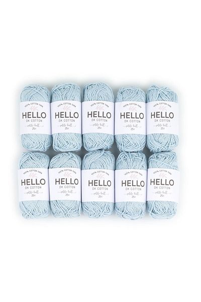 Hello 25 g Βαμβακερό νήμα πλεξίματος - Dk Cotton Yarn 145